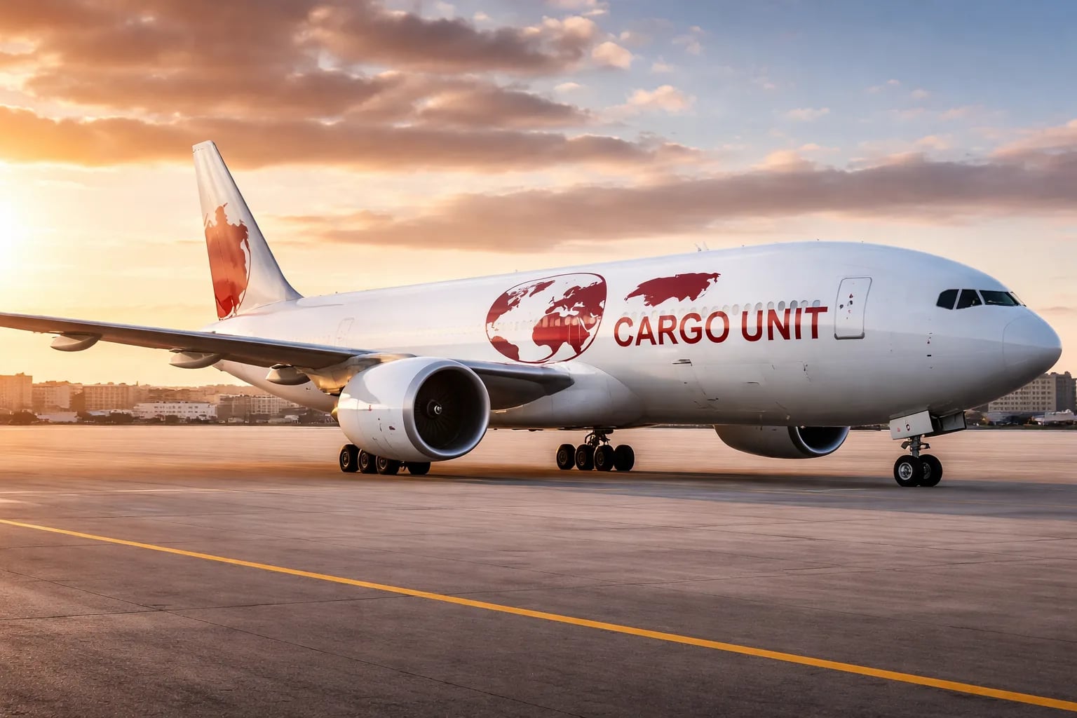 Cargo plane background